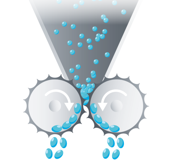 Image of a pelleting process.
