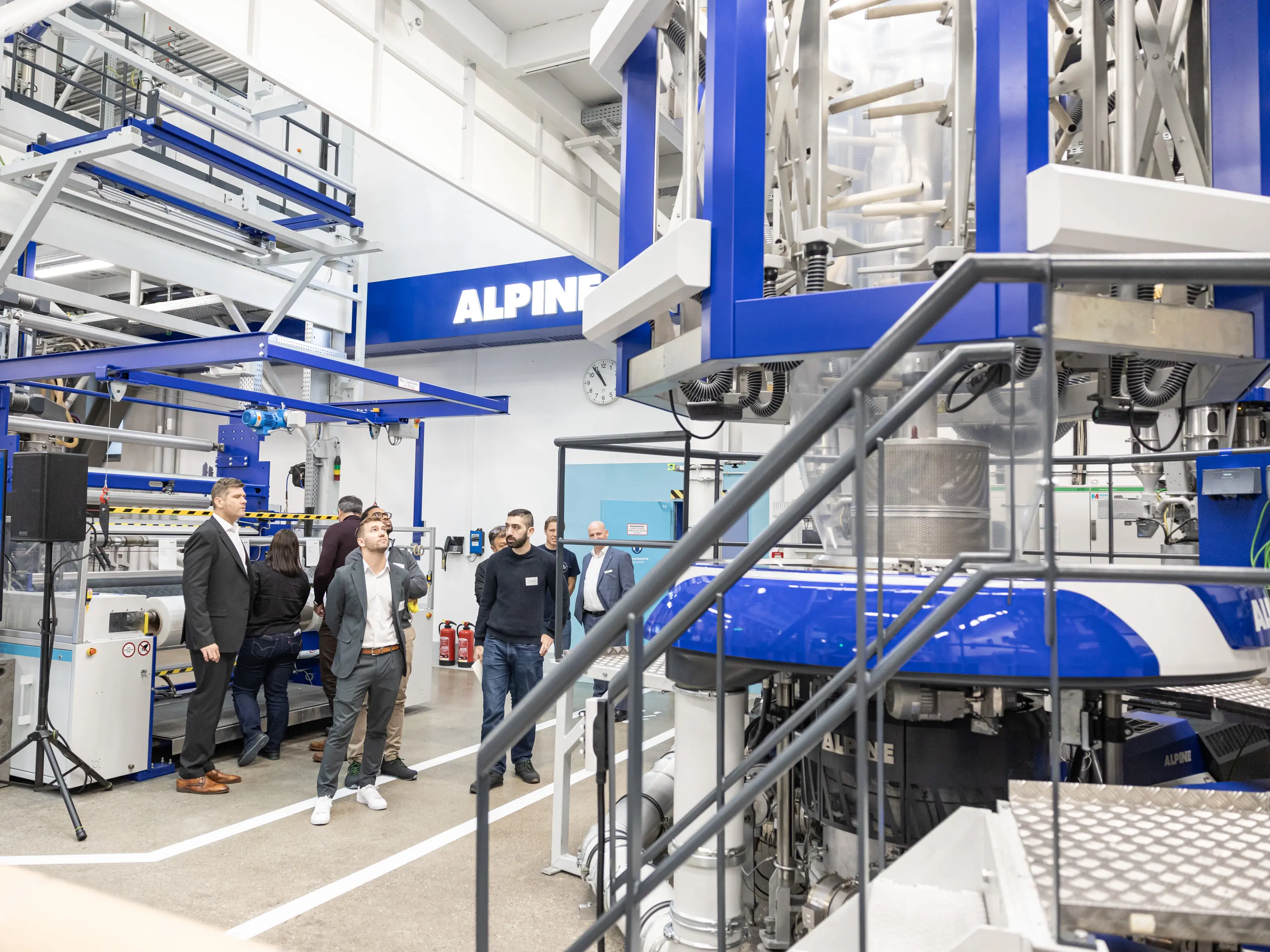 Live demonstration at the Hosokawa Alpine test centre