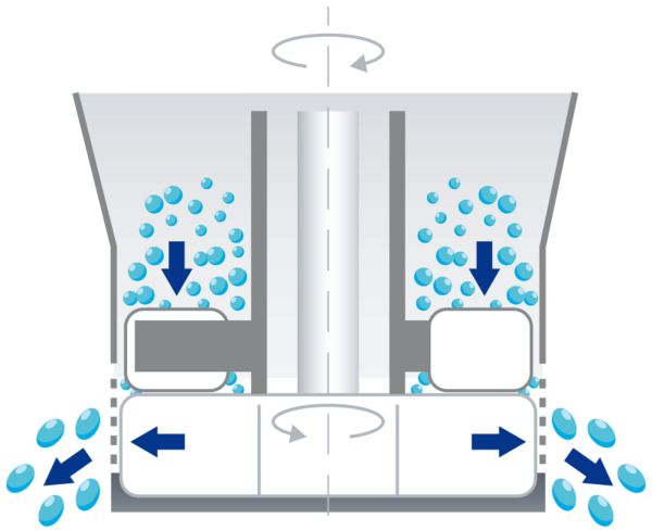 Image of an extrusion process.