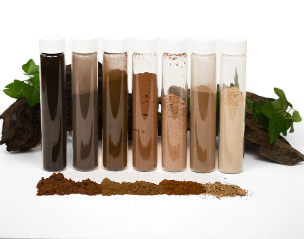 Different types of lignin in transparent jars