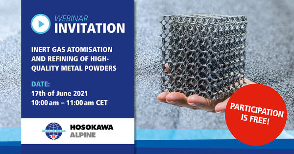 Webinar Invitation 3D metal powder