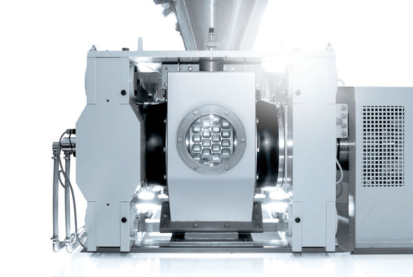 Hosokawa Alpine roller press machine, designated as compactor.