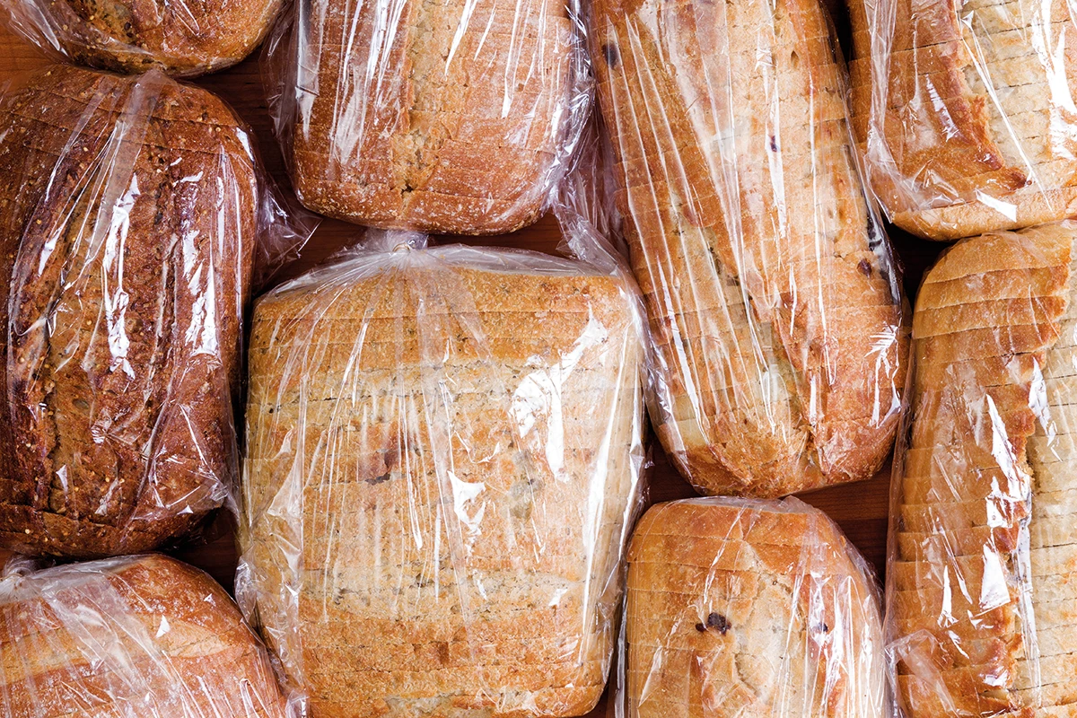 Wicket bags made from blown film