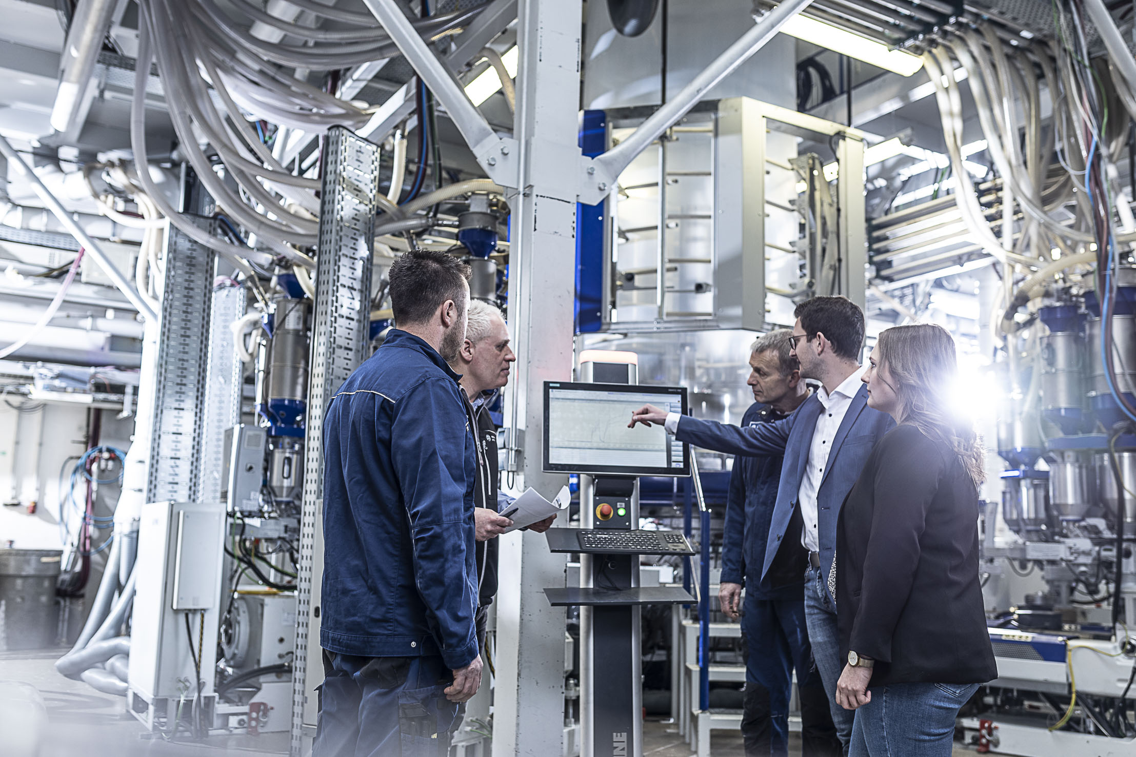 Blow moulding line at the Augsburg Technical Centre