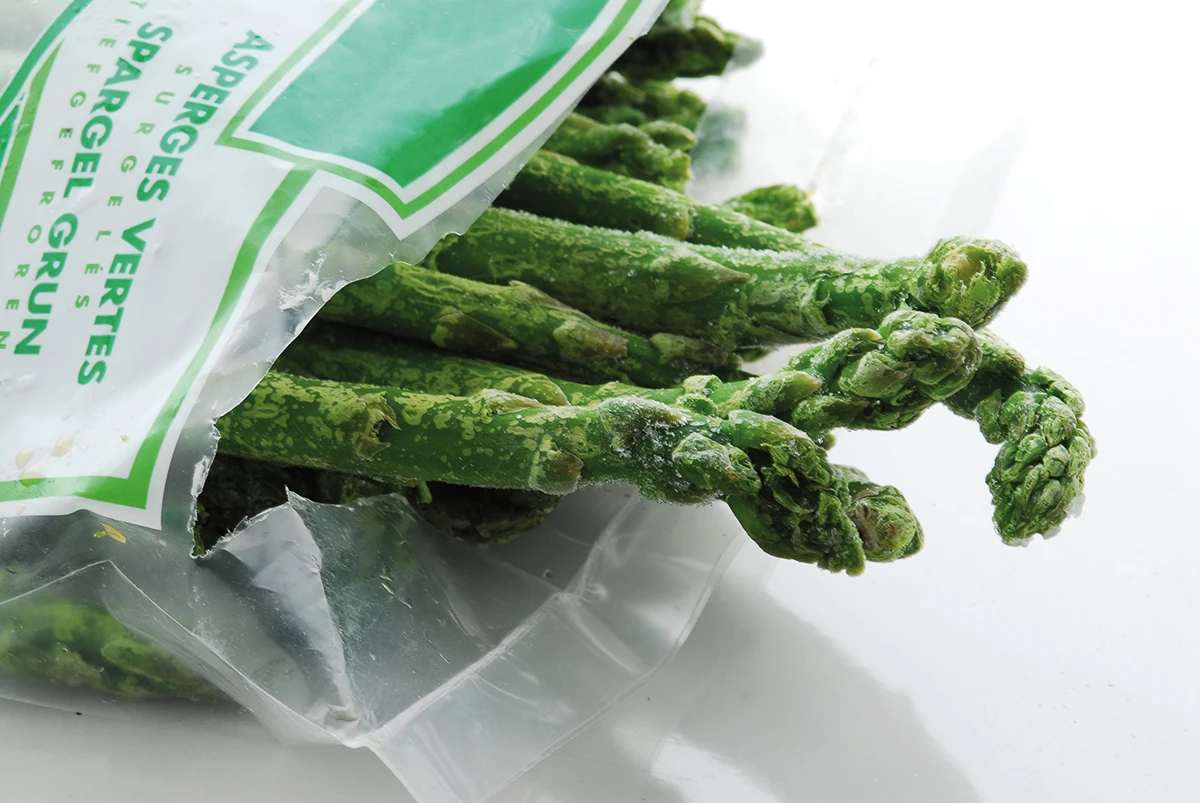 Blown film packaging for frozen foods