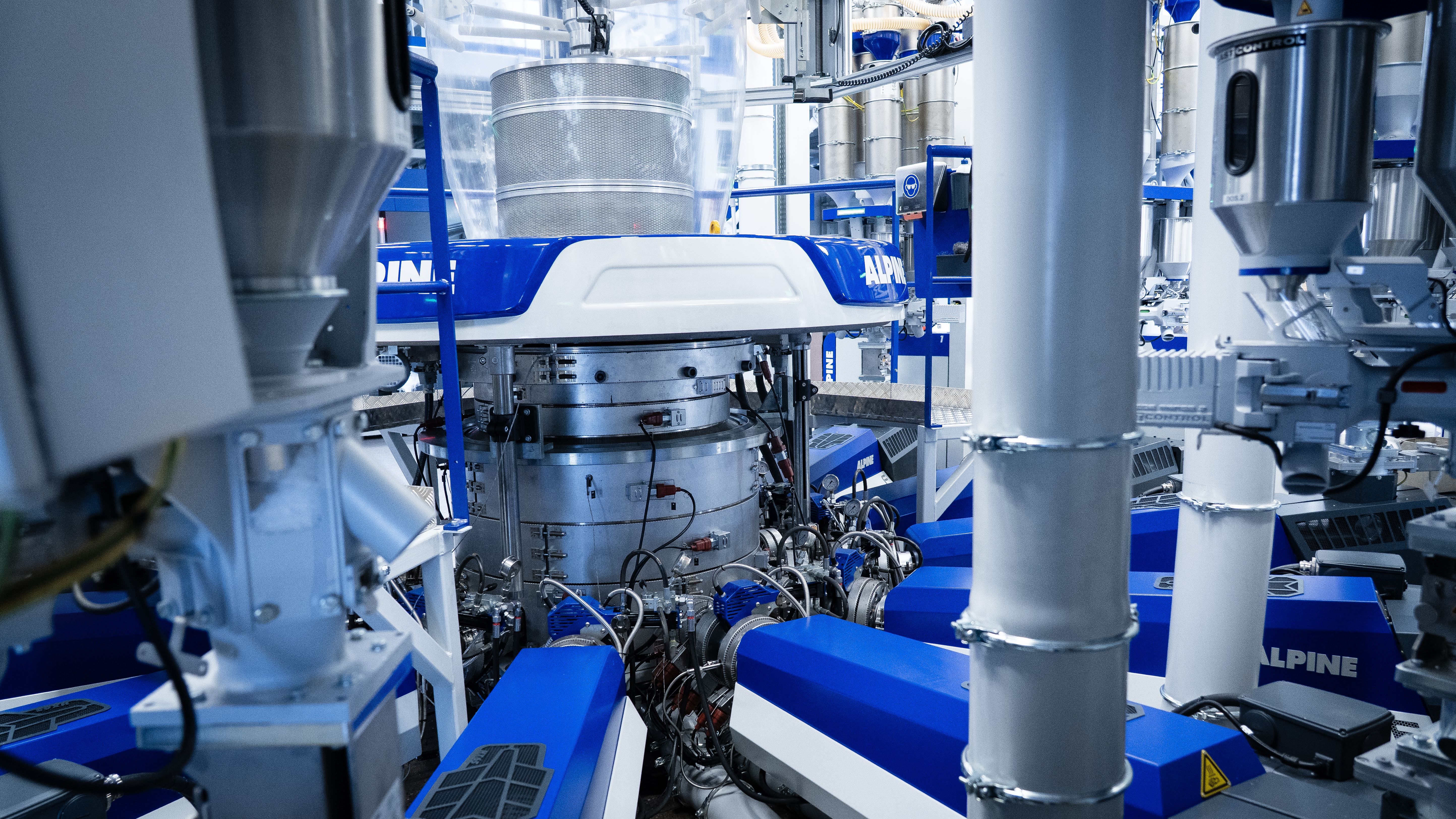 Blown film extrusion line at Hosokawa Alpine
